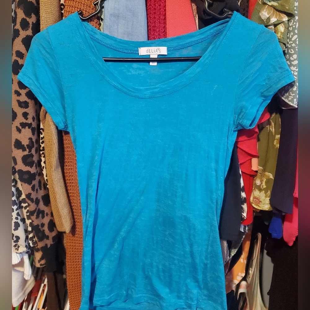 Delia's Xs Bright Blue T-shirt